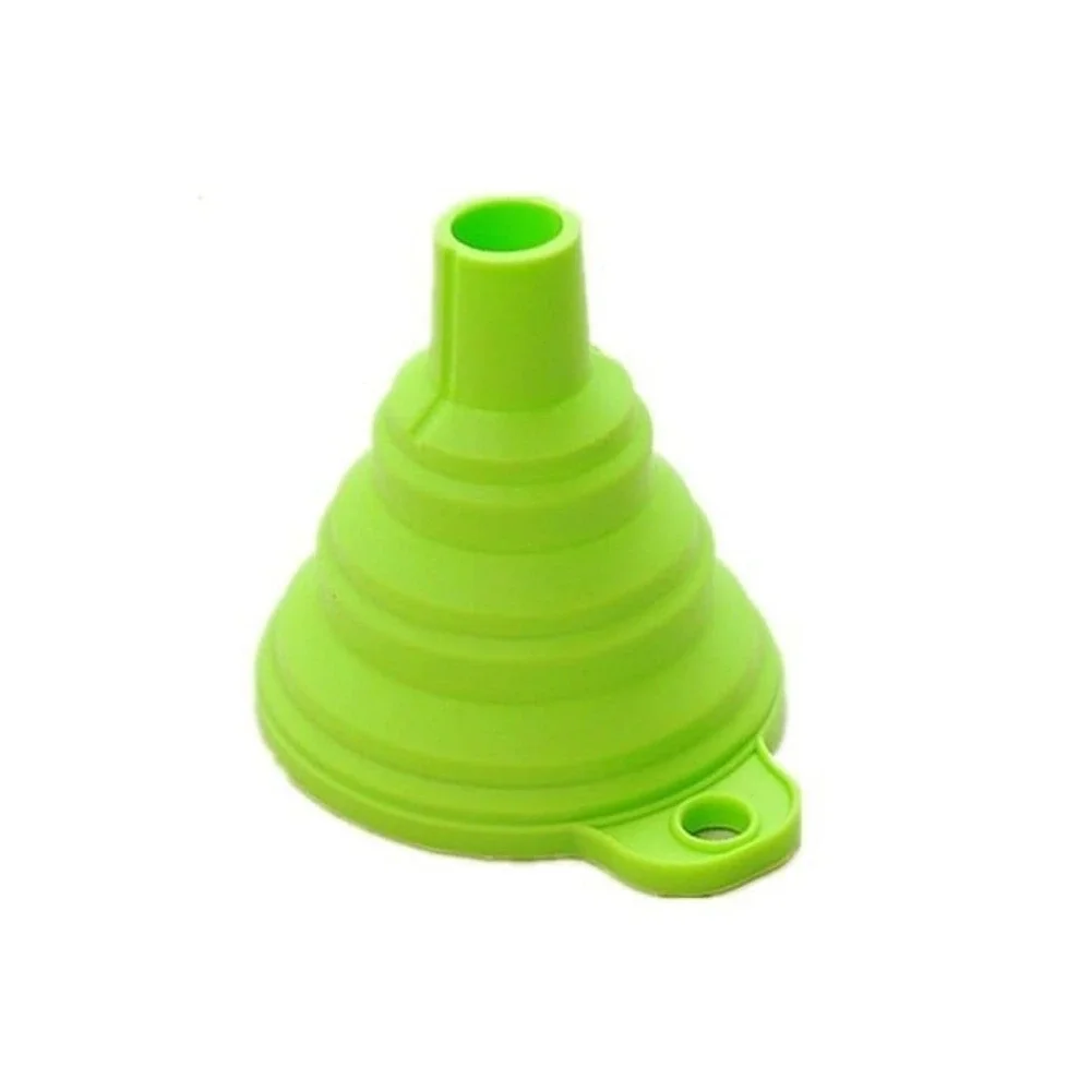 Silicone Foldable Funnel for Water Bottle Liquid Transfer Collapsible Funnel Kit
